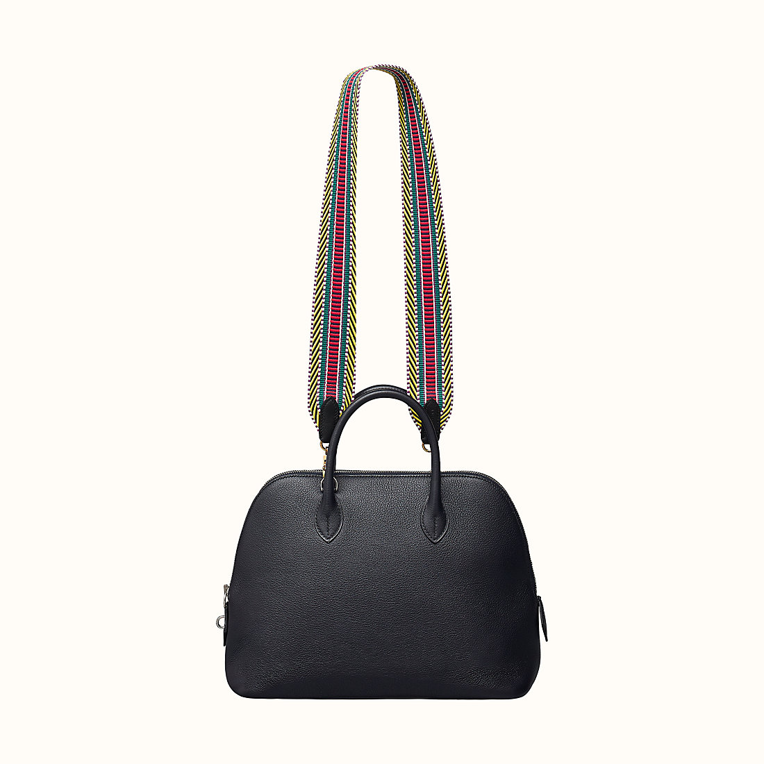 Hermes Sangle Cavale 50 mm bag strap Multicolore/Noir