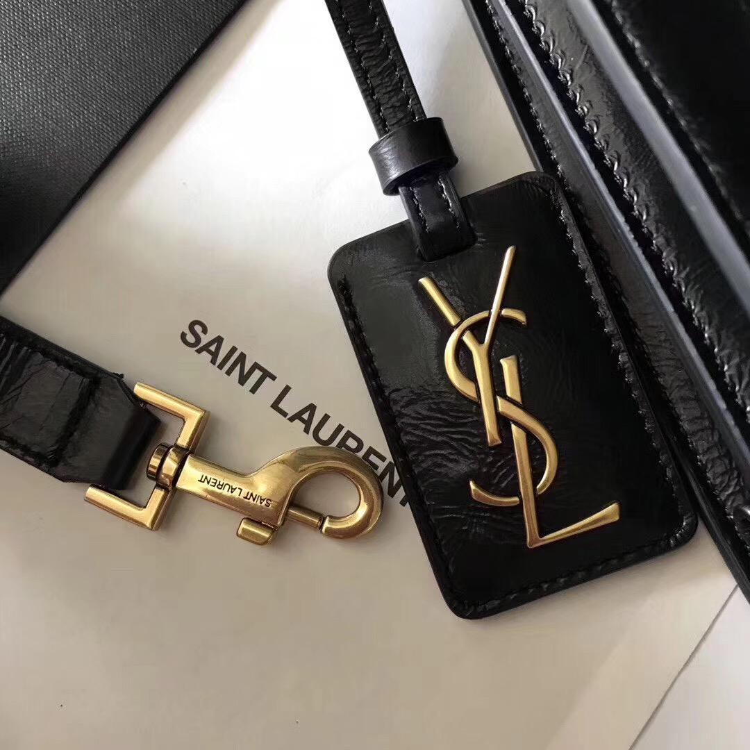 ysl NOE SAINT LAURENT crossbody bag in black moroder leather