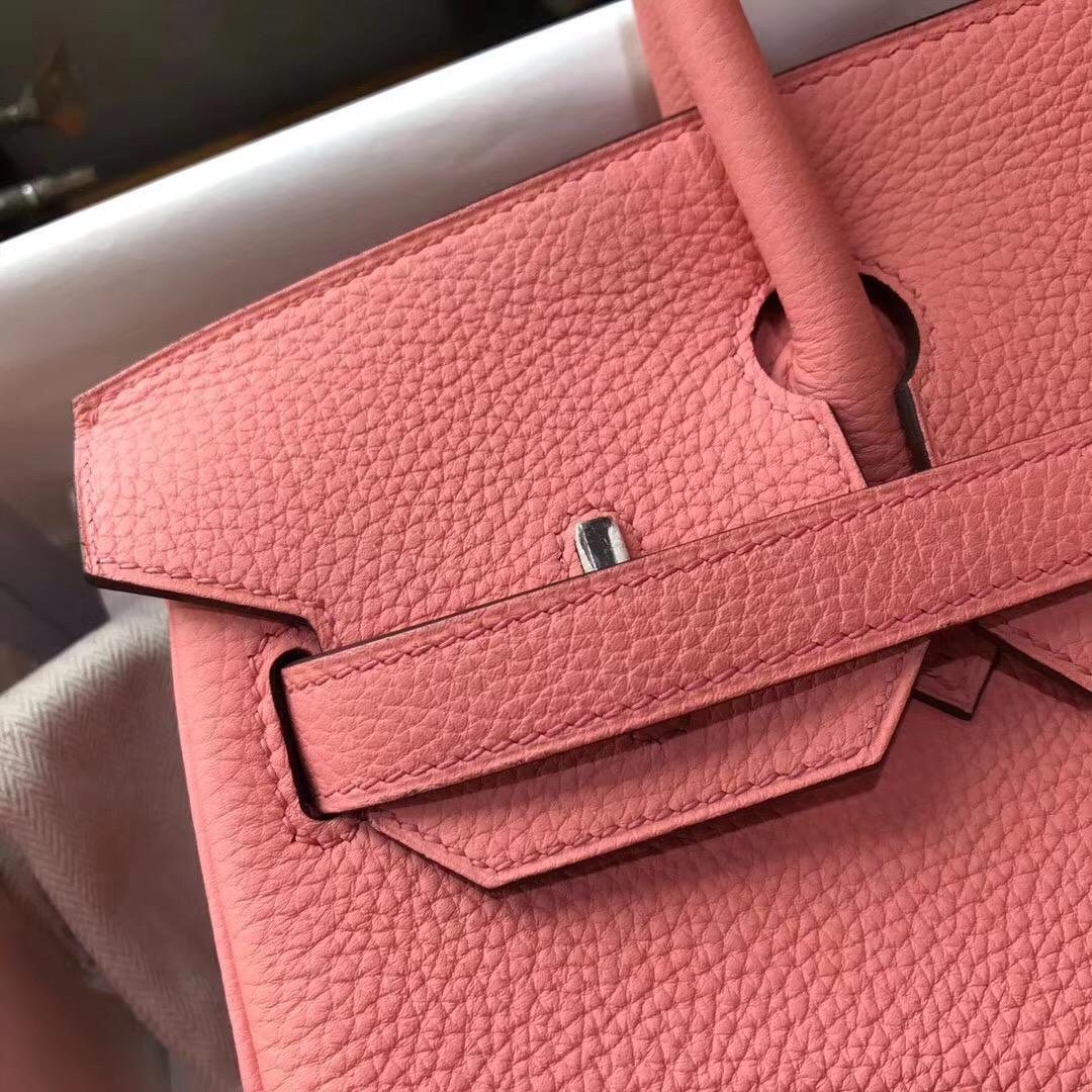 奢侈品包包最出名包袋 鉑金包Birkin 30cm togo L5龍蝦粉 Crevette