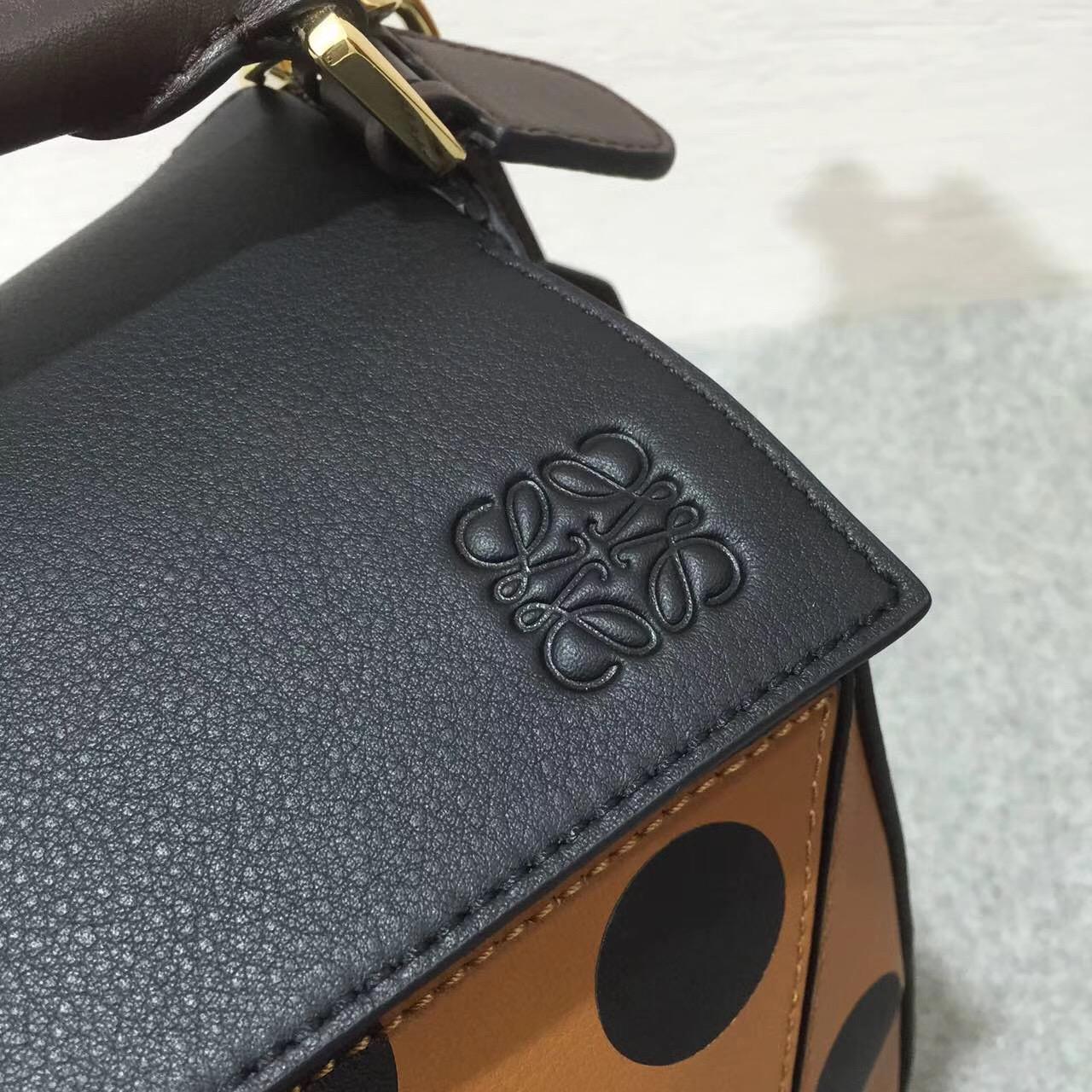 loewe Puzzle Circles Bag Black/Tan/Chocolate Brown 黑色圓圈