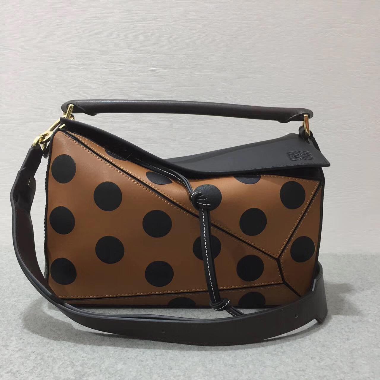 loewe Puzzle Circles Bag Black/Tan/Chocolate Brown 黑色圓圈