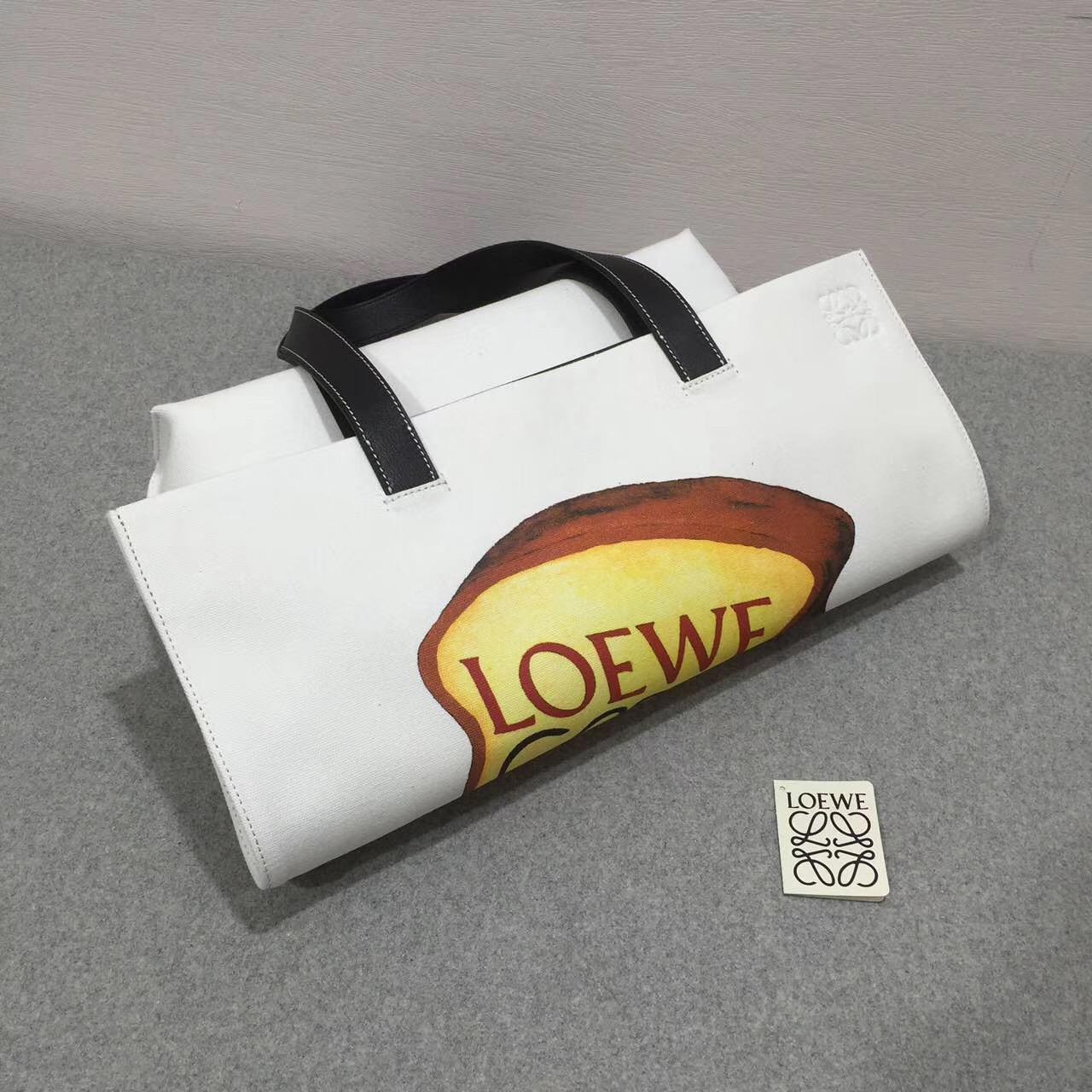 loewe羅意威 Tote Toast Bag Offwhite/Black