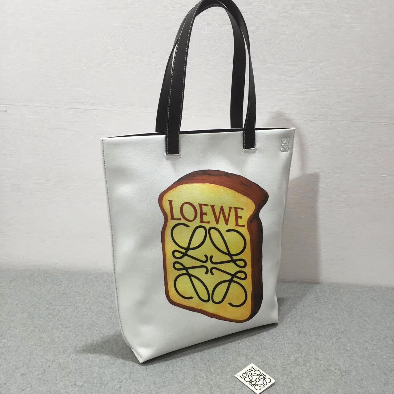 loewe羅意威 Tote Toast Bag Offwhite/Black