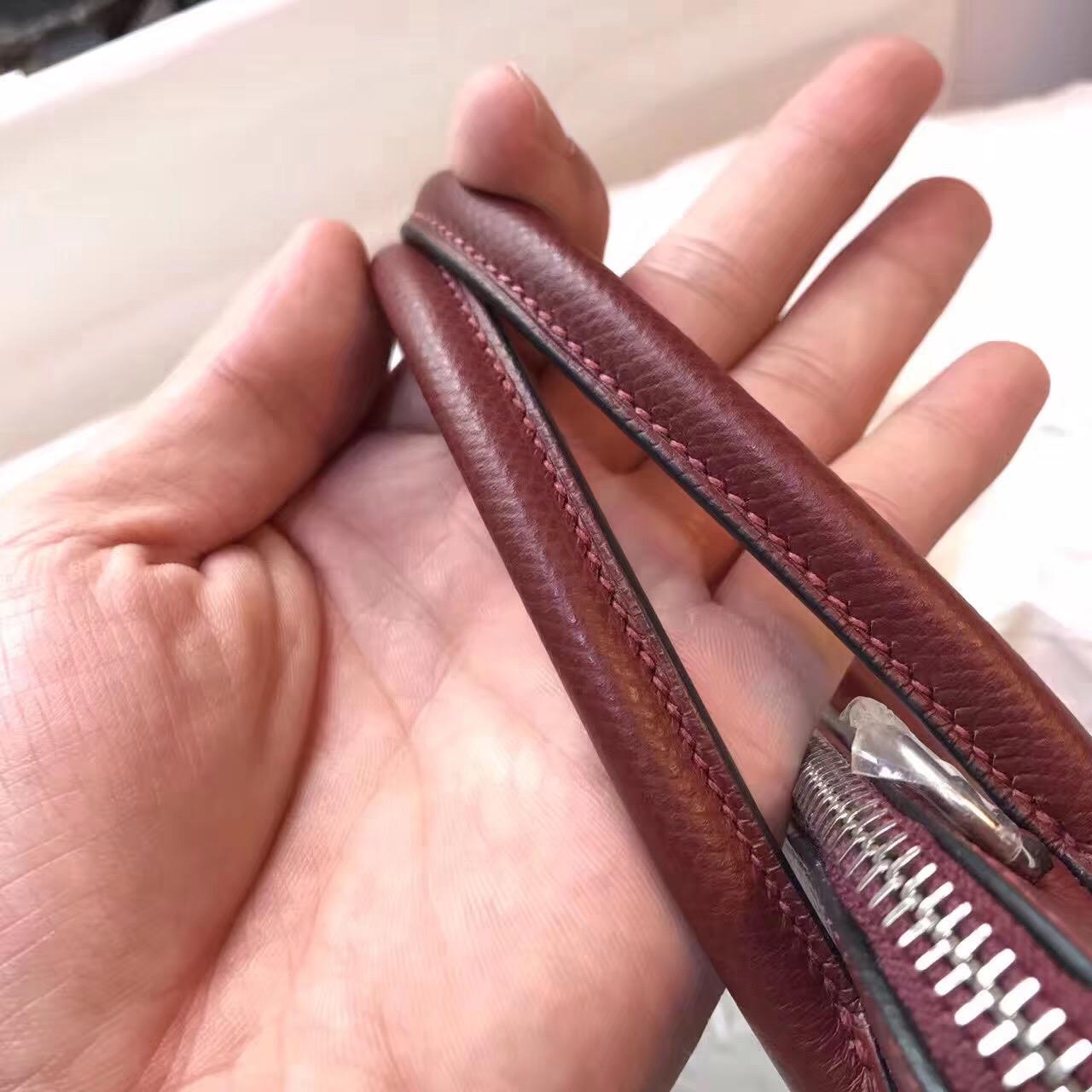 臺灣新北市愛馬仕保齡球包 Hermes Bolide epsom 27cm  55 Rouge H 愛馬仕紅