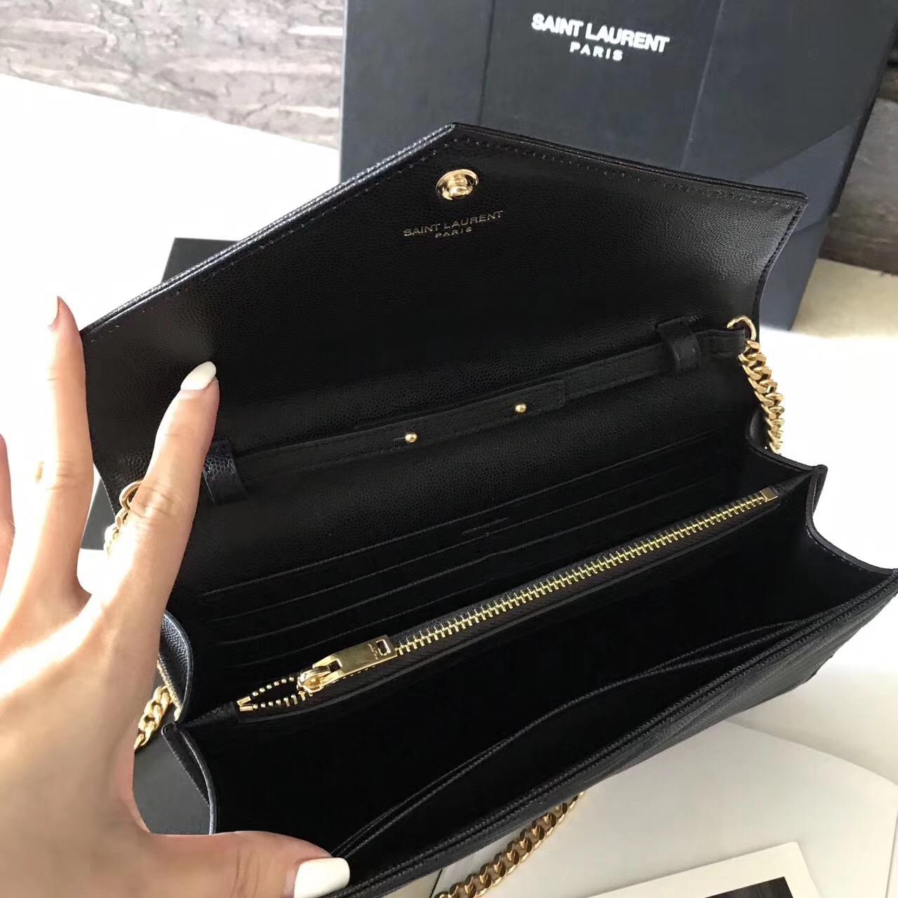 聖羅蘭 Saint Laurent ysl最新woc 22.5cm logo分開链条小包