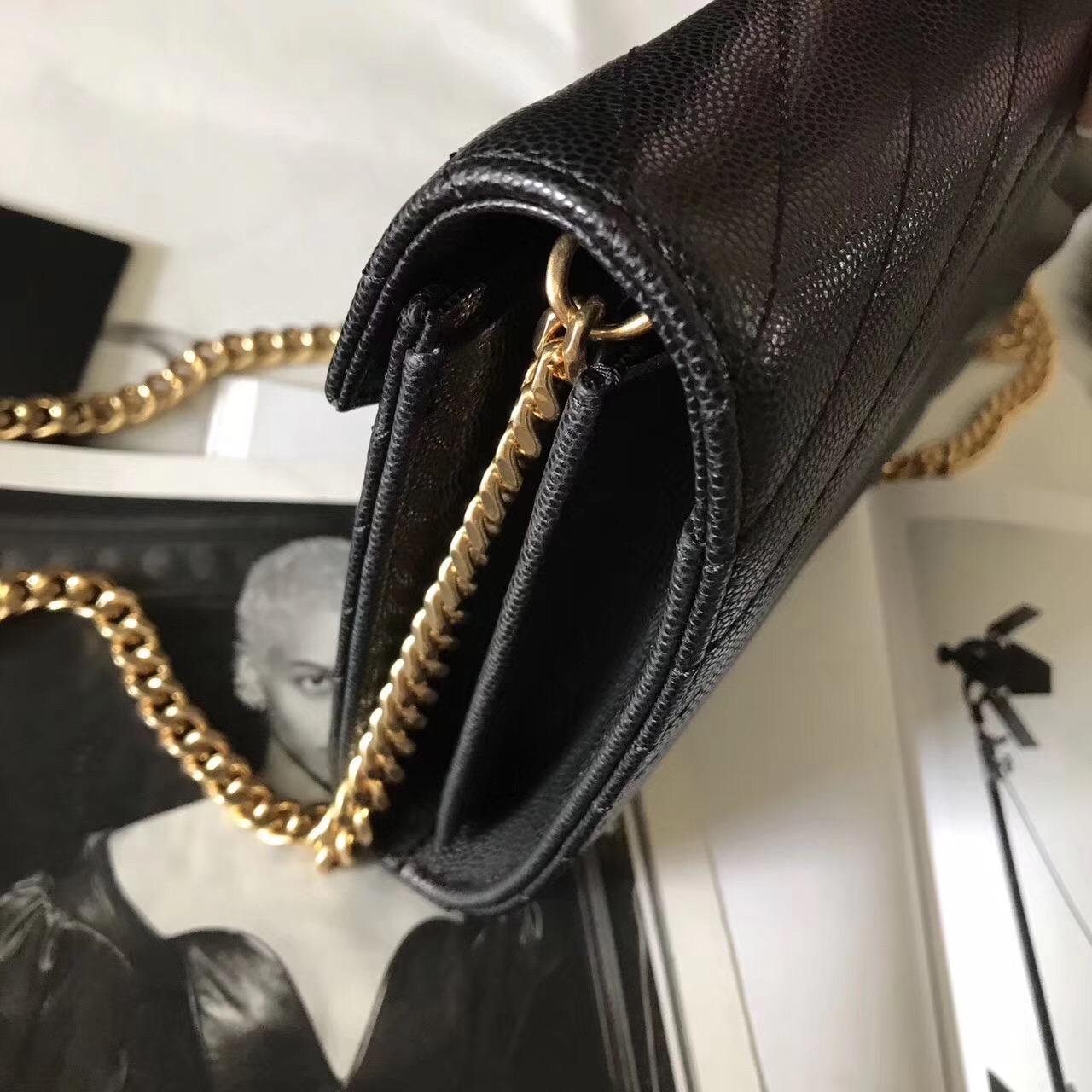 聖羅蘭 Saint Laurent ysl最新woc 22.5cm logo分開链条小包