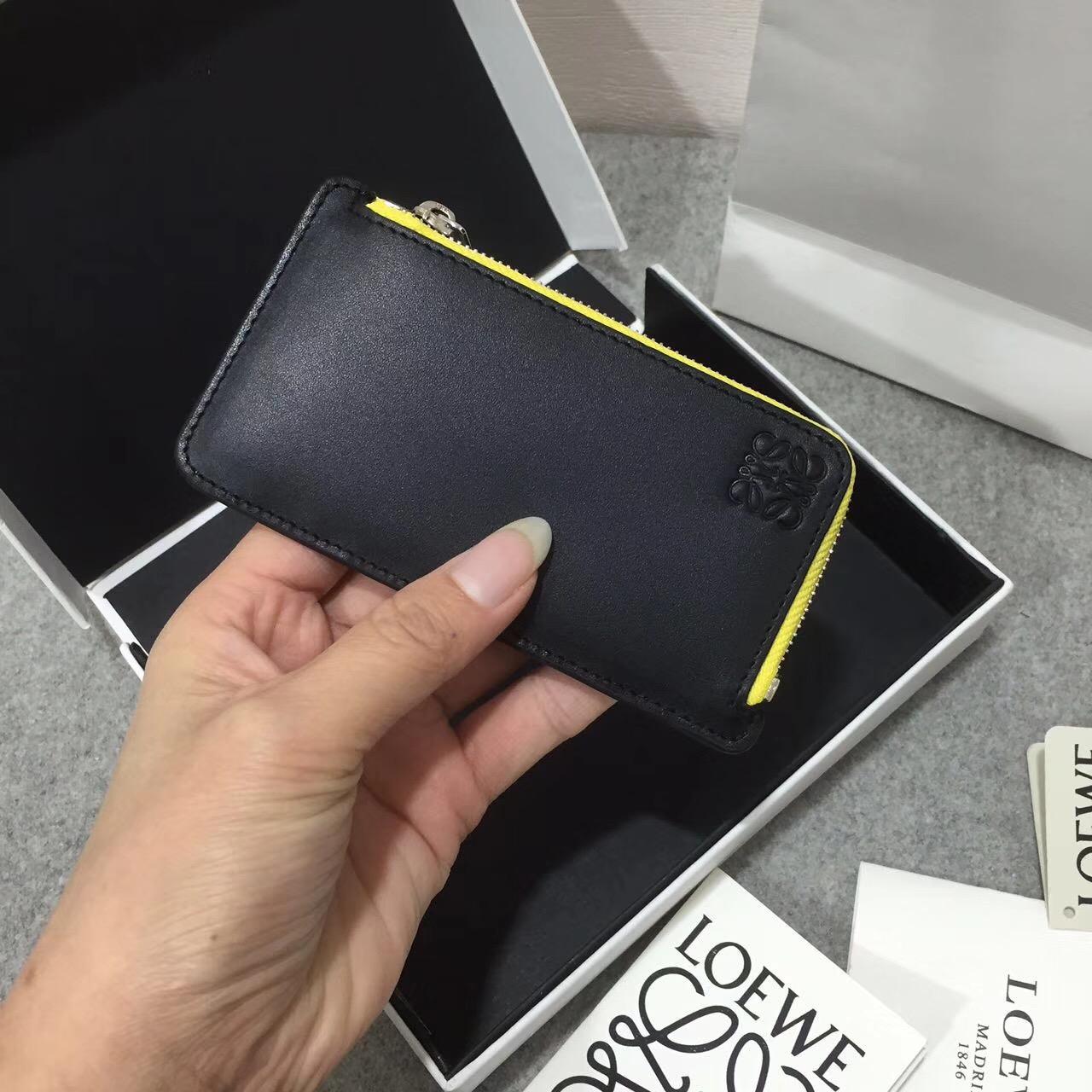 Loewe 零錢卡包Rainbow Coin/Card Holder Multicolor/Black