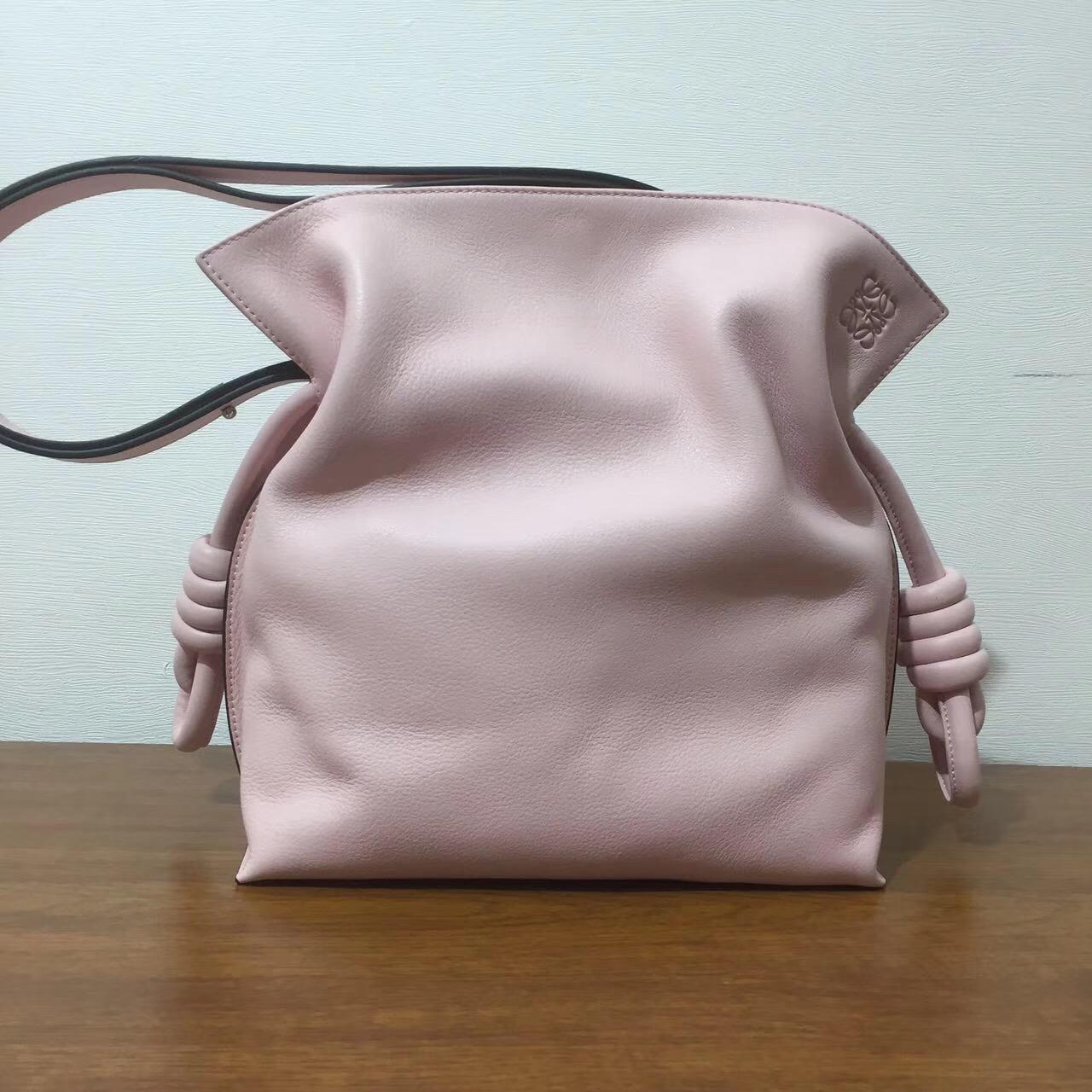 Loewe羅意威绳结手袋 Flamenco Knot Bag 粉色