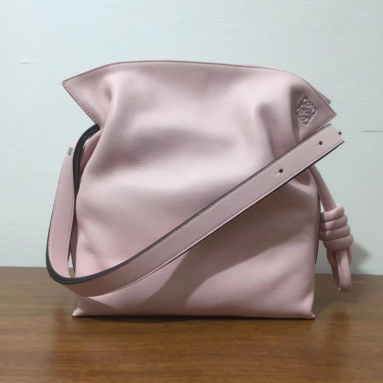 Loewe羅意威绳结手袋 Flamenco Knot Bag 粉色