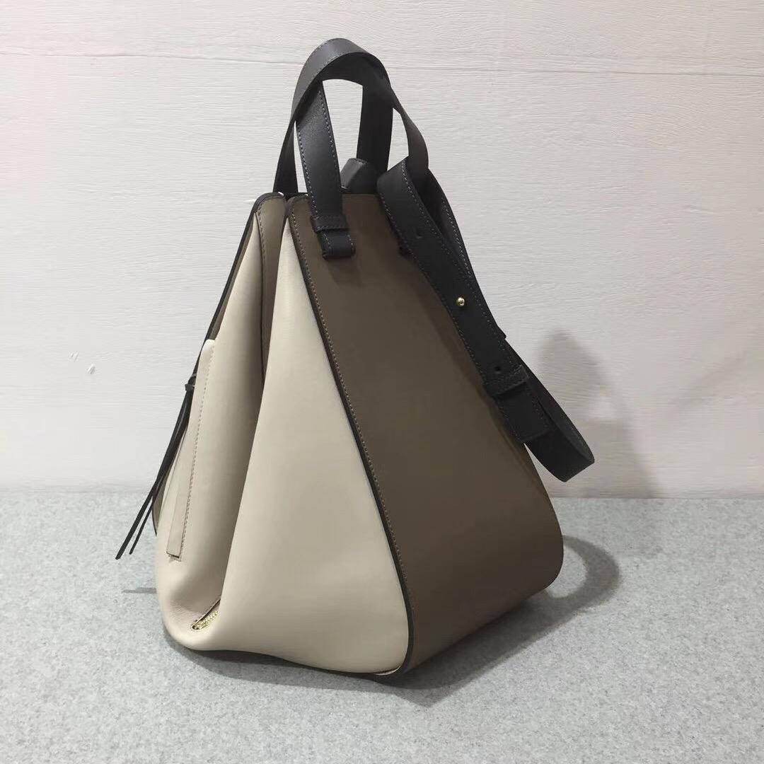 羅意威Loewe Hammock Bag Dark Taupe Multitone