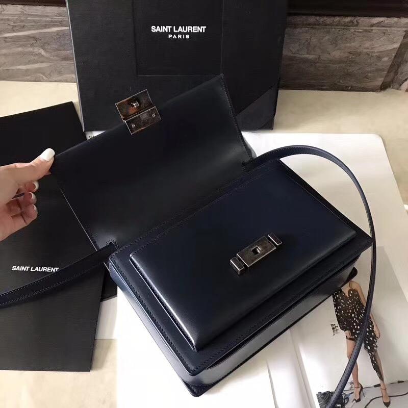 YSL中號BELLECHASSE SAINT LAURENT 海軍藍皮包