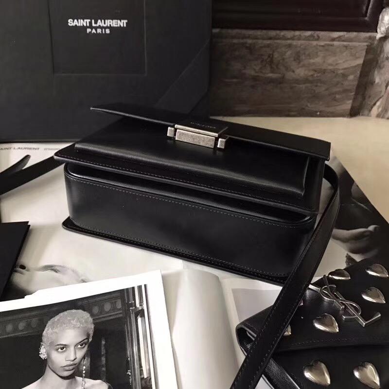 YSL中號BELLECHASSE SAINT LAURENT 黑色真皮包