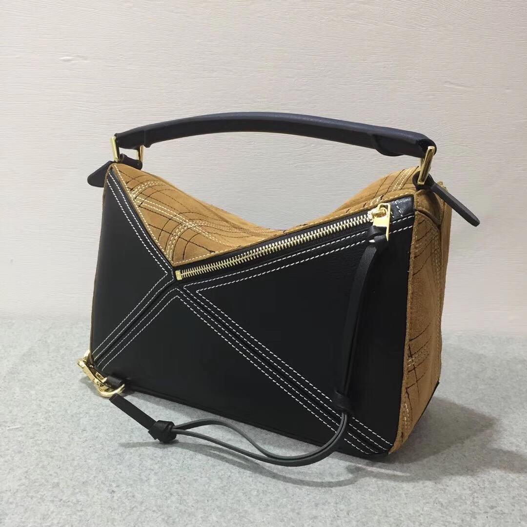 羅意威幾何包 女包臺灣官網 Loewe 拼接格子 Puzzle Bag