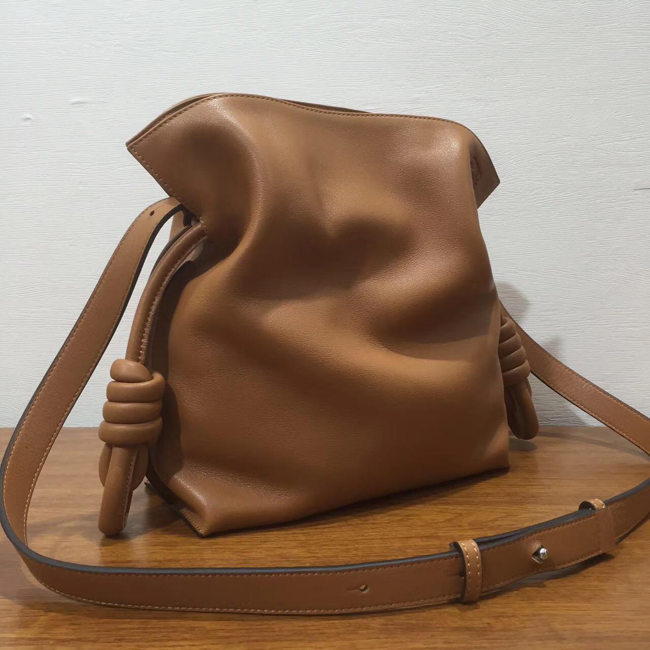 Loewe Flamenco绳结手袋 羅意威 Flamenco Knot Bag 棕色