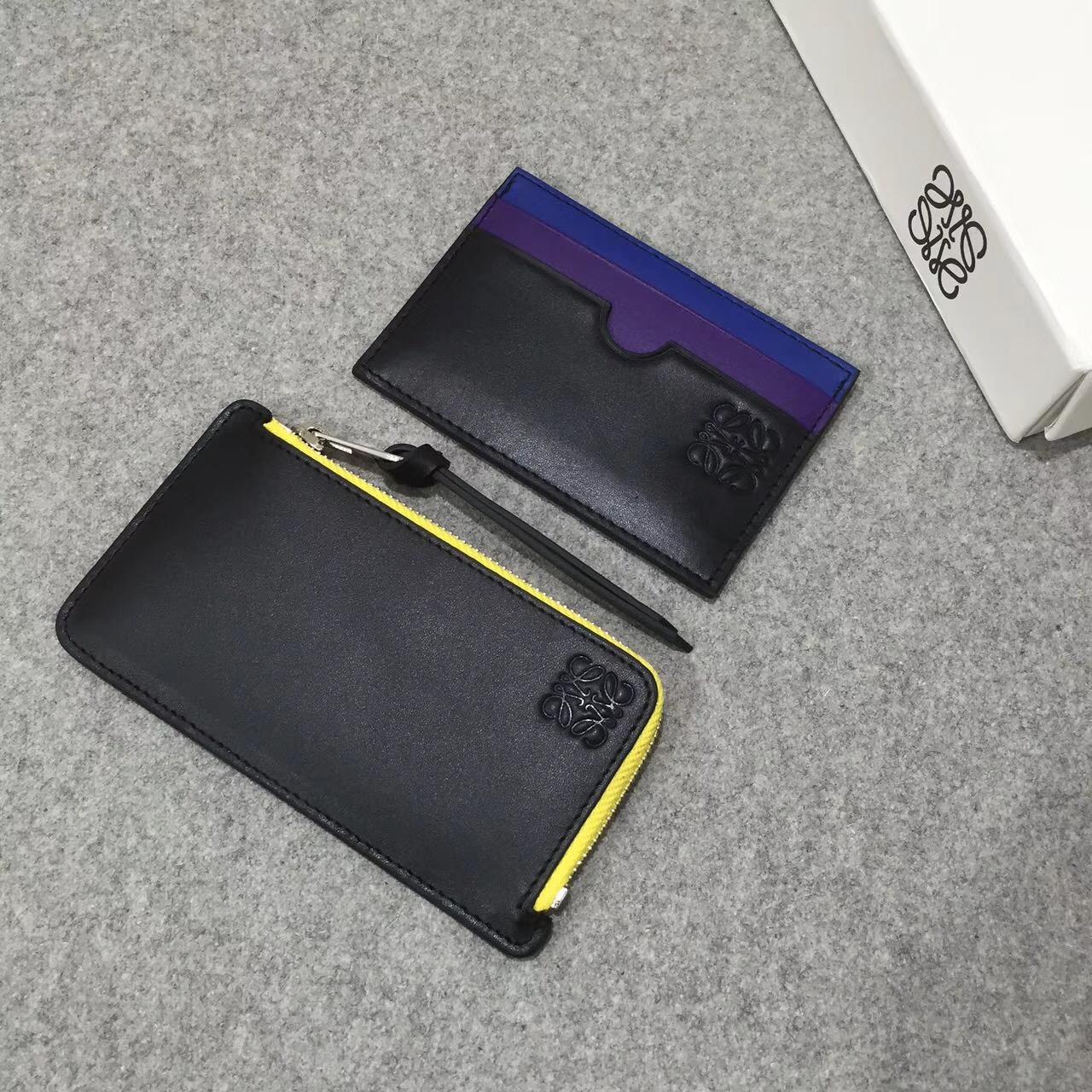 Loewe 零錢卡包Rainbow Coin/Card Holder Multicolor/Black