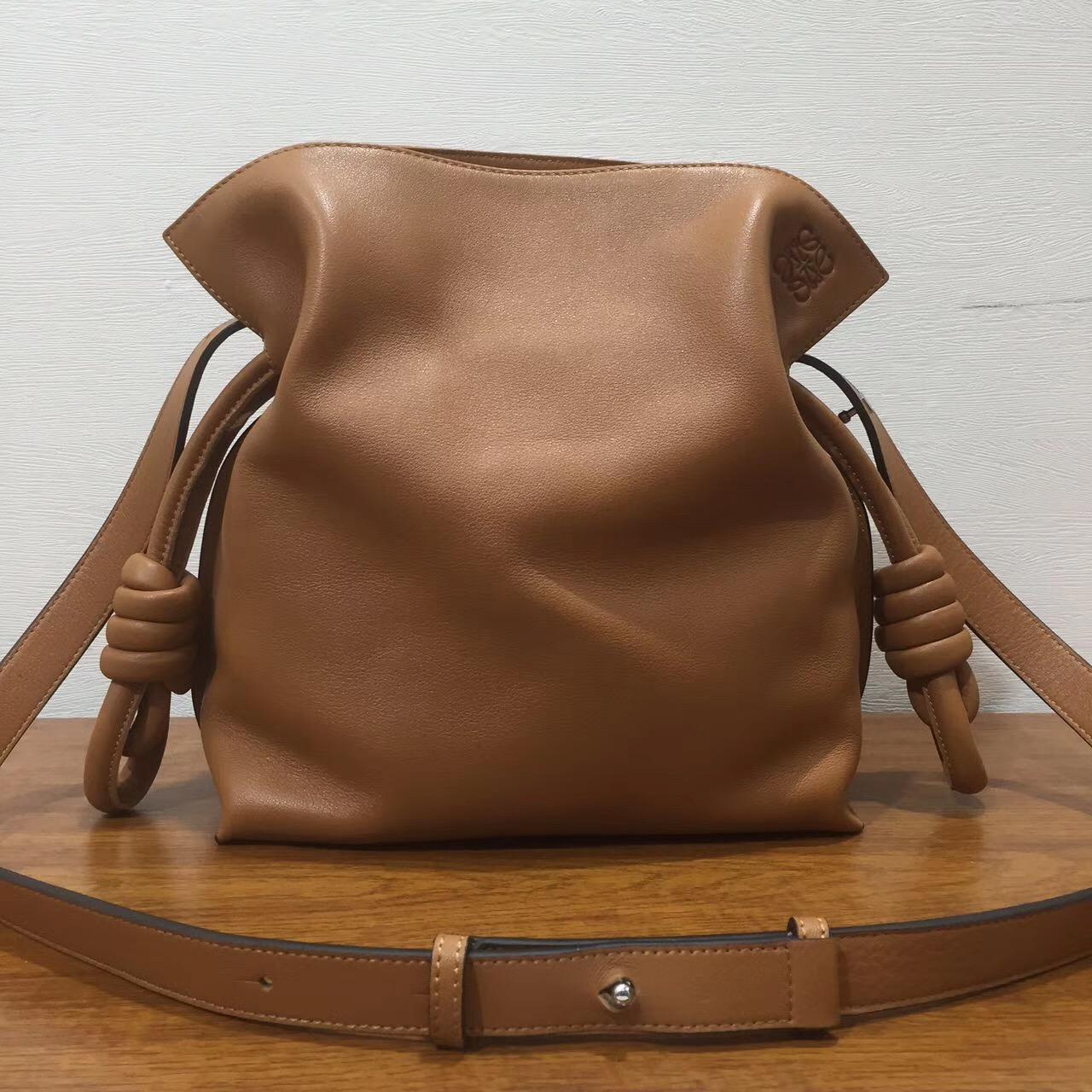 Loewe Flamenco绳结手袋 羅意威 Flamenco Knot Bag 棕色