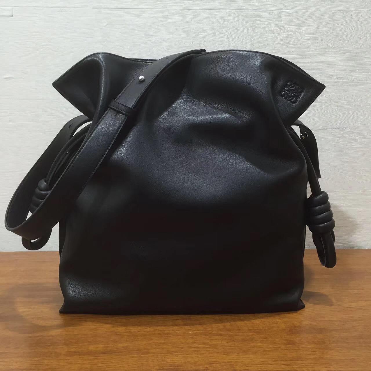 Loewe羅意威Flamenco绳结手袋 Flamenco Knot Bag 黑色