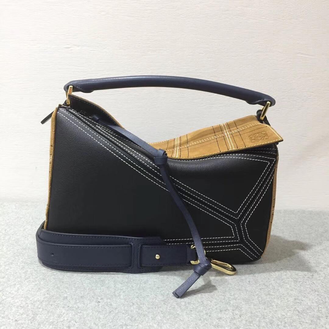 羅意威幾何包 女包臺灣官網 Loewe 拼接格子 Puzzle Bag