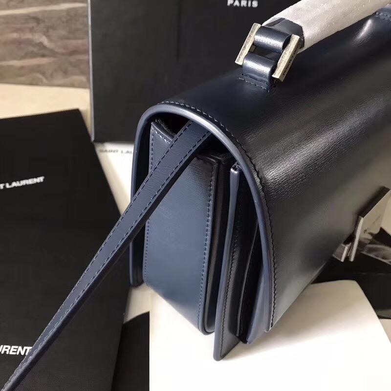 YSL中號BELLECHASSE SAINT LAURENT 海軍藍皮包