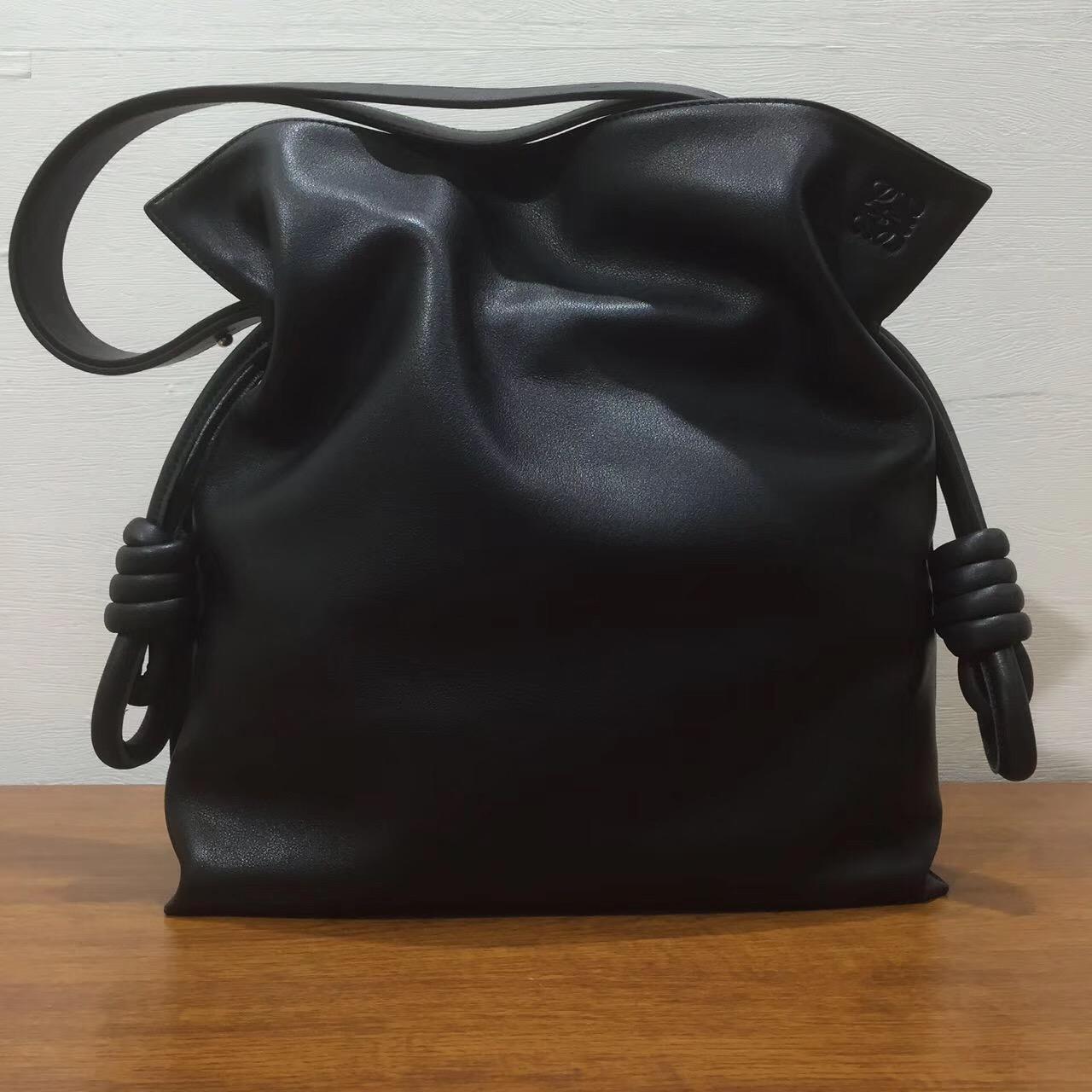 Loewe羅意威Flamenco绳结手袋 Flamenco Knot Bag 黑色