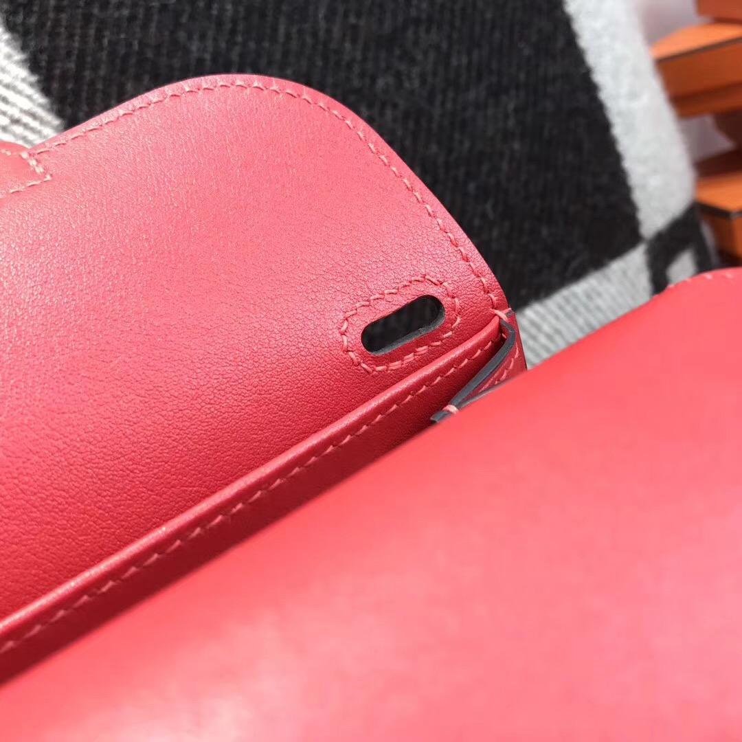 Hermes Halzan mini bag Swift calfskin Q5 國旗紅 Rouge casaque