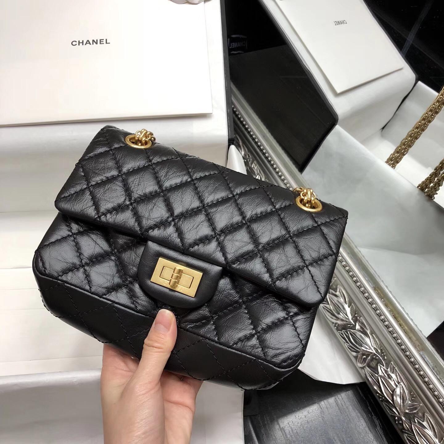 Chane.復刻版迷你小號 口蓋包Mini20cm Large 2.55 handbag