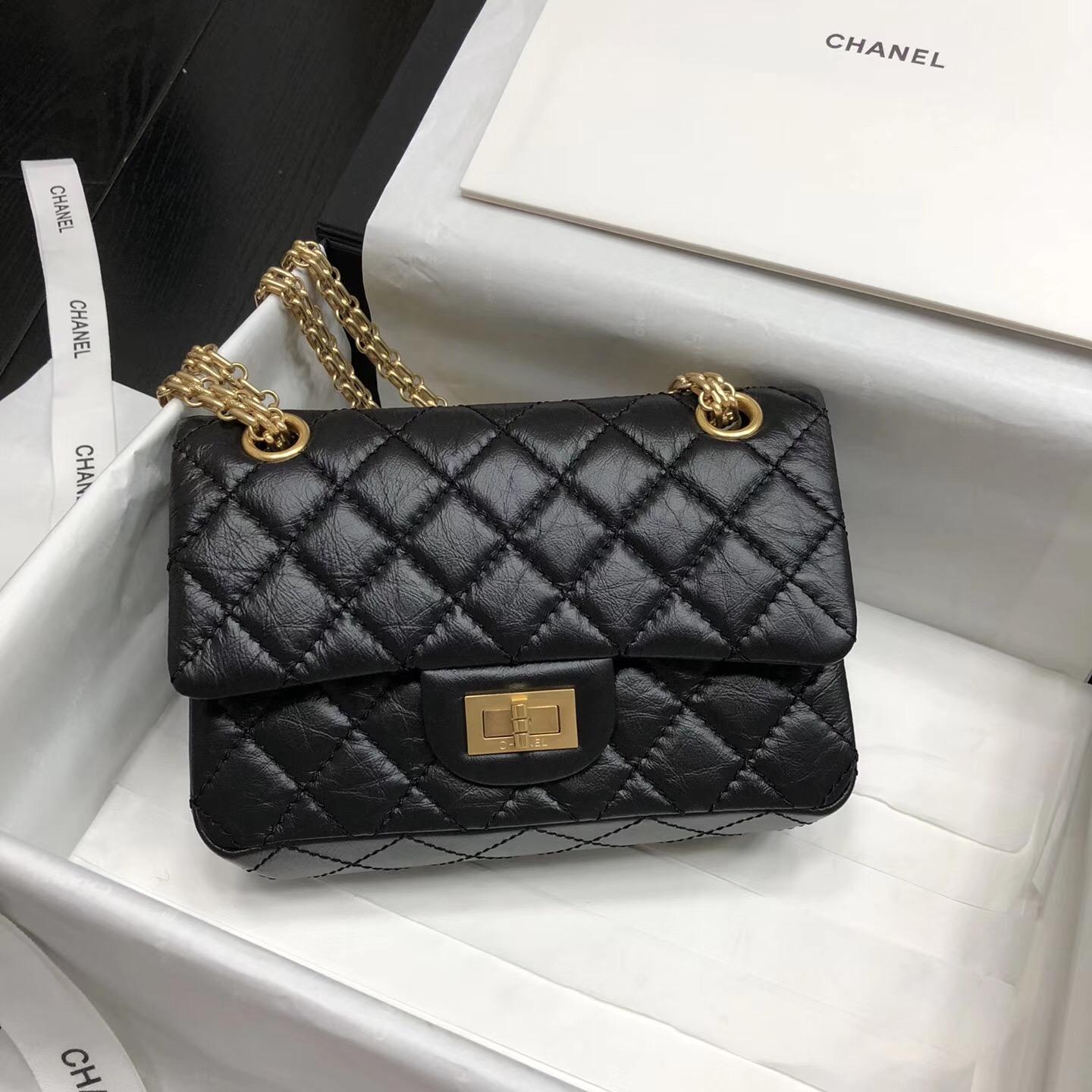 Chane.復刻版迷你小號 口蓋包Mini20cm Large 2.55 handbag