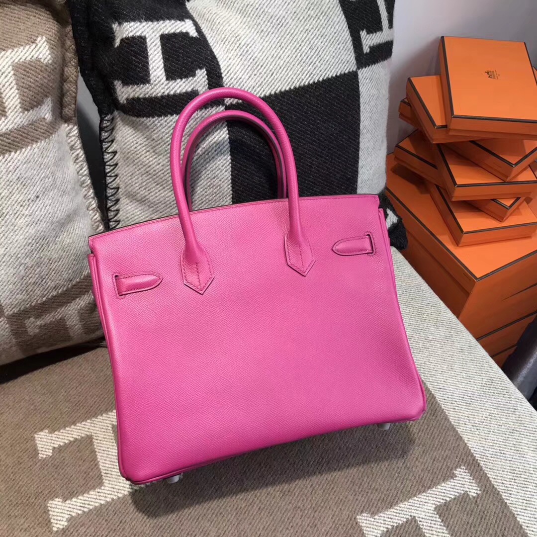 最出名的包袋鉑金包Hermes Birkin L3 epsom玫瑰紫 rose purple 30cm