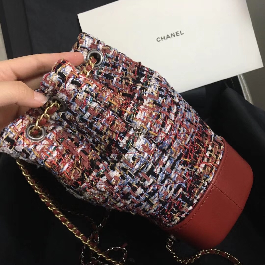 小香 gabrielle hobo bag 小號雙肩背包斜紋軟呢、小牛皮