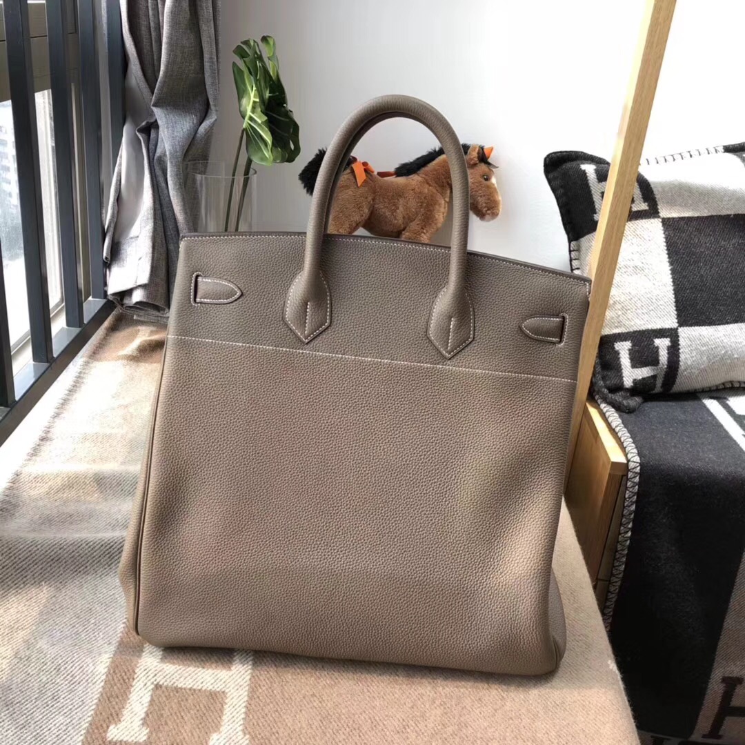 愛馬仕鉑金包 Hermes Birkin 40CM HAC togo大象灰 etoupe ck18金扣