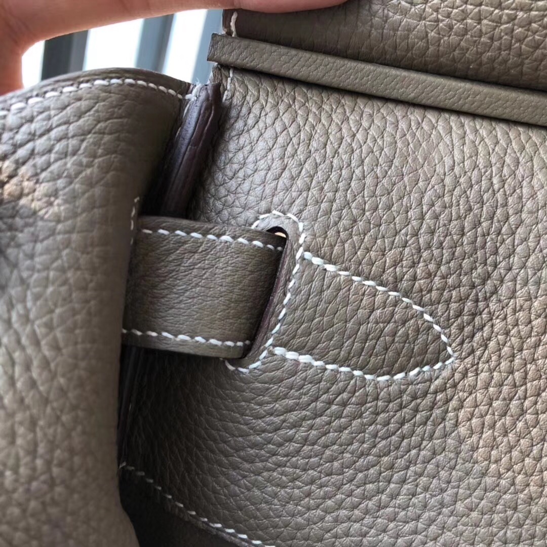 愛馬仕鉑金包 Hermes Birkin 40CM HAC togo大象灰 etoupe ck18金扣