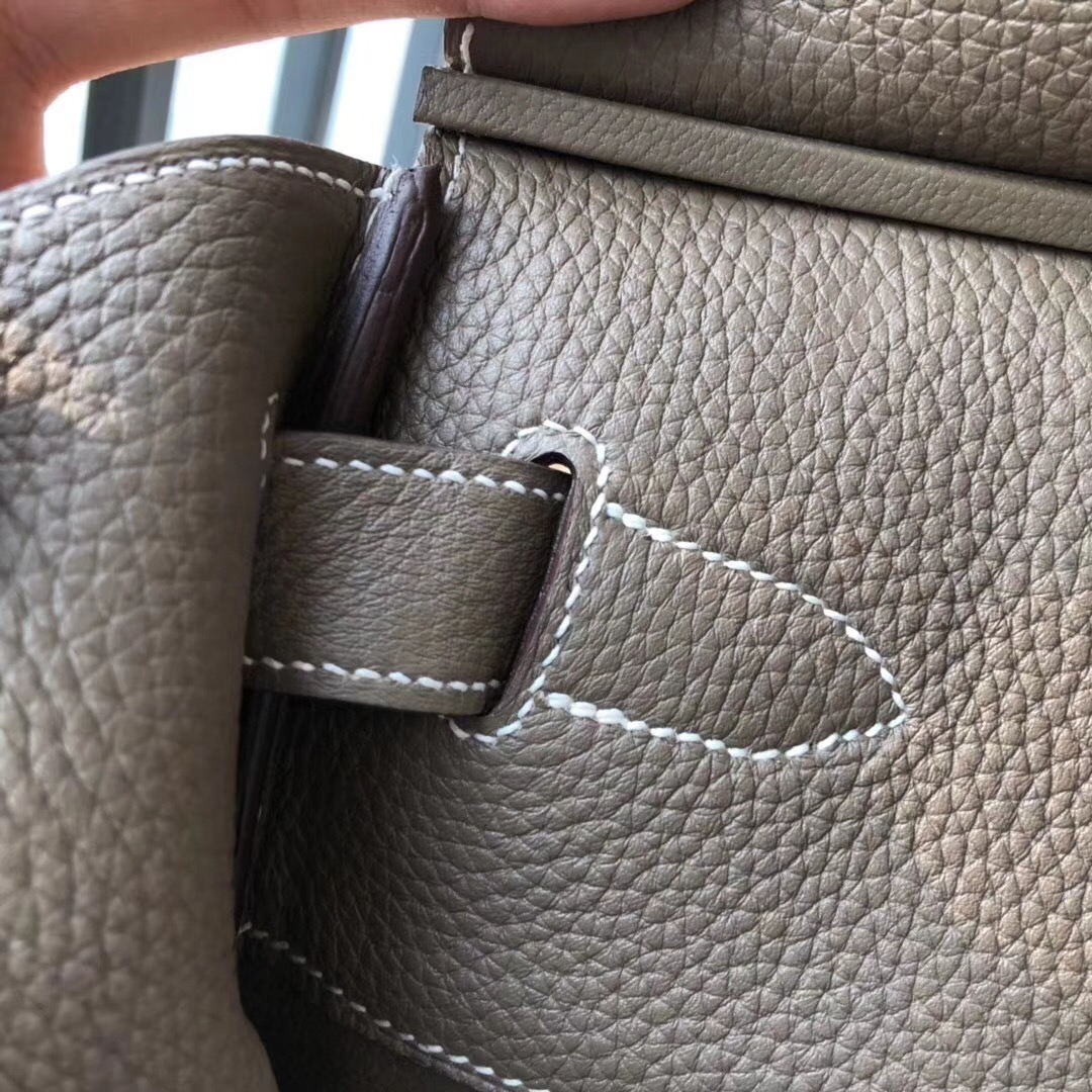 愛馬仕鉑金包 Hermes Birkin 40CM HAC togo大象灰 etoupe ck18金扣