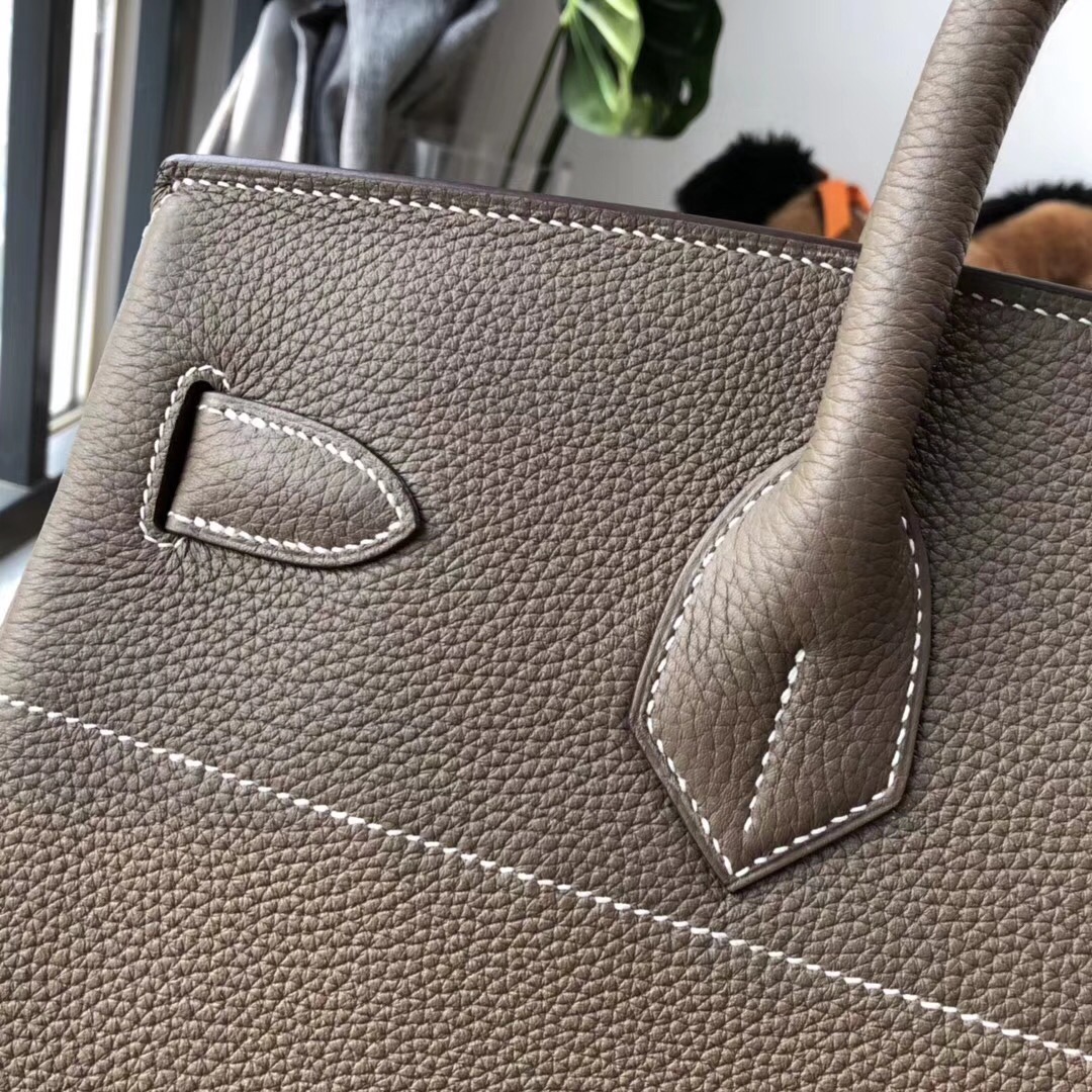 愛馬仕鉑金包 Hermes Birkin 40CM HAC togo大象灰 etoupe ck18金扣