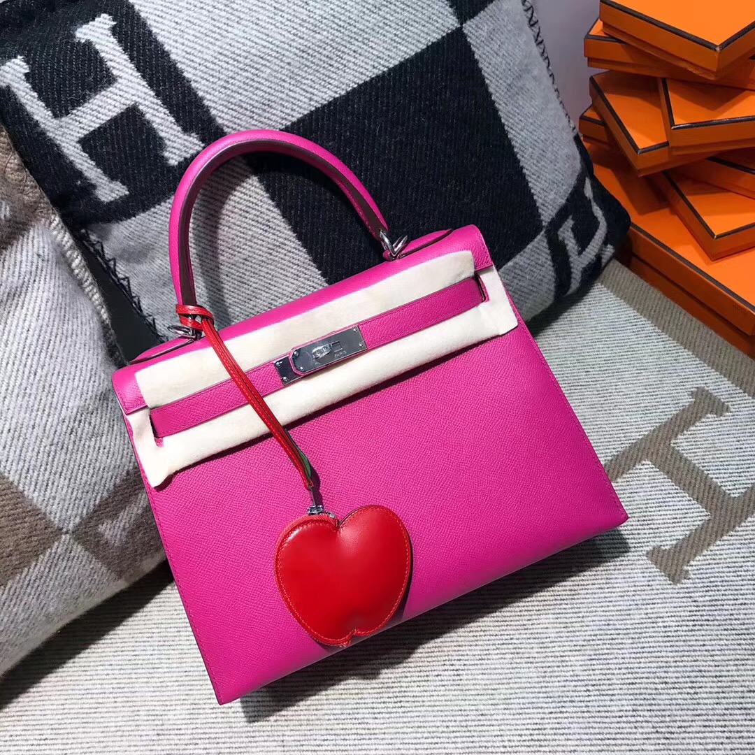 愛馬仕Hermes 挂饰 birkin kelly挂饰 宝石红box皮