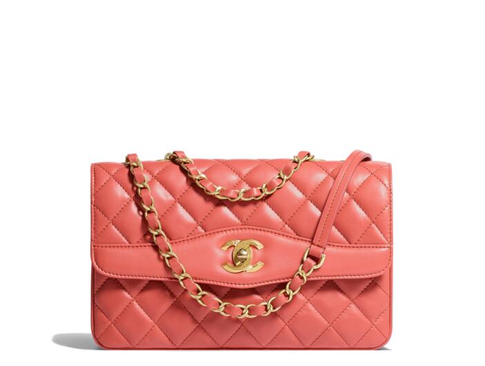 Chanel官網 2018春夏系列 黑色羊皮革與金色金屬 口蓋包Flap Bag A57029