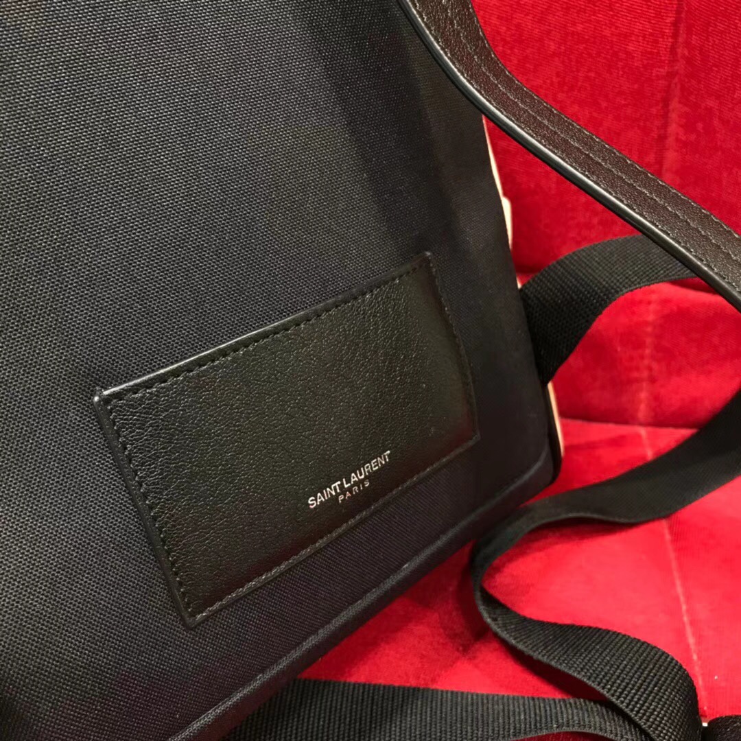 圣罗兰YSL TOY City Backpack Bag迷妳粉色羊皮 真皮刺繡背包