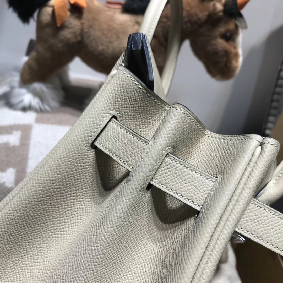 Hermes Birkin 30cm Epsom CK81 Gris Tourterelle 斑鸠灰 鸽子灰 银扣