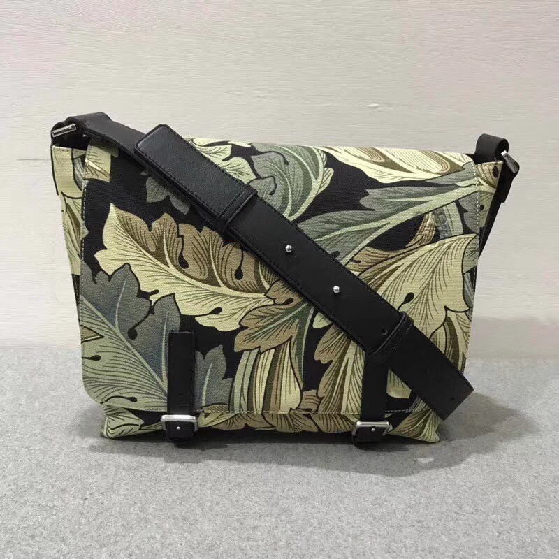 Loewe信使袋 Milit Messenger Small Camo Bag Green Multitone