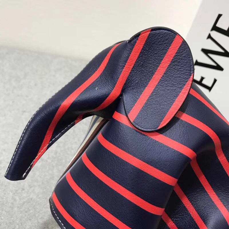 Loewe Elephant Stripes Mini Bag Multicolor 彩色條紋大象迷妳手袋