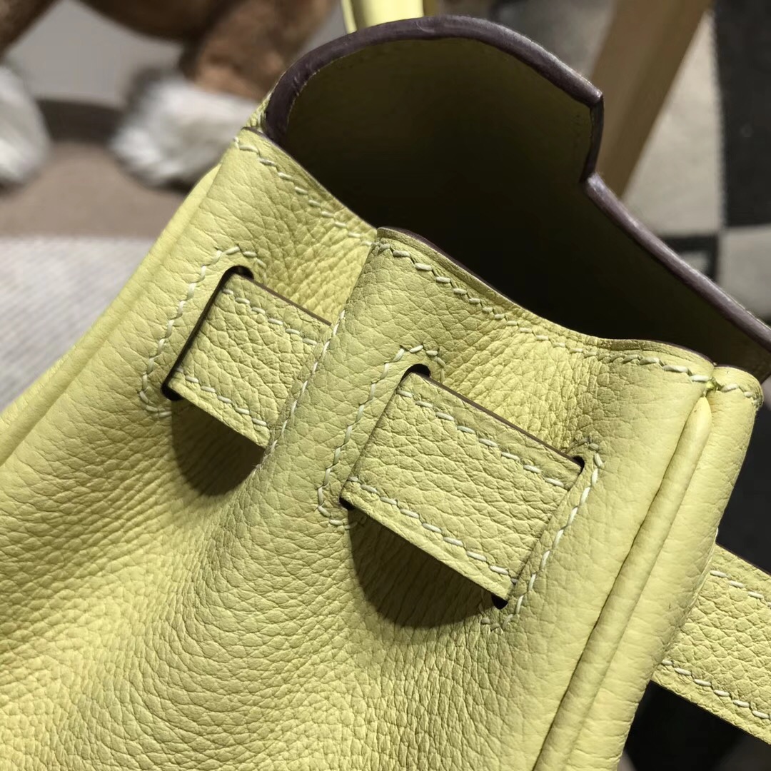 愛馬仕凱莉包Hermes Kelly 28cm togo 1Z Jaune Poussin 小鸡黄