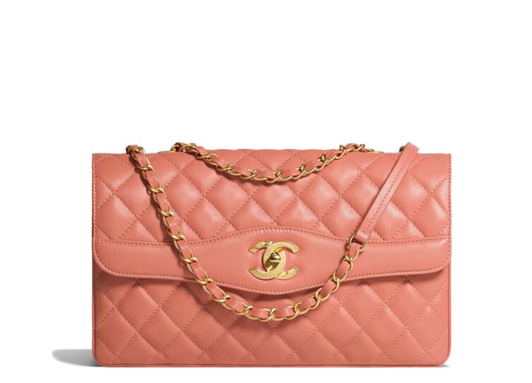 Chanel官網 2018春夏系列 黑色羊皮革與金色金屬 口蓋包Flap Bag A57029