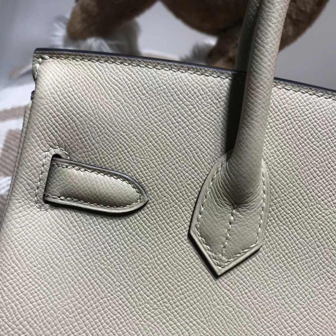 Hermes Birkin 30cm Epsom CK81 Gris Tourterelle 斑鸠灰 鸽子灰 银扣