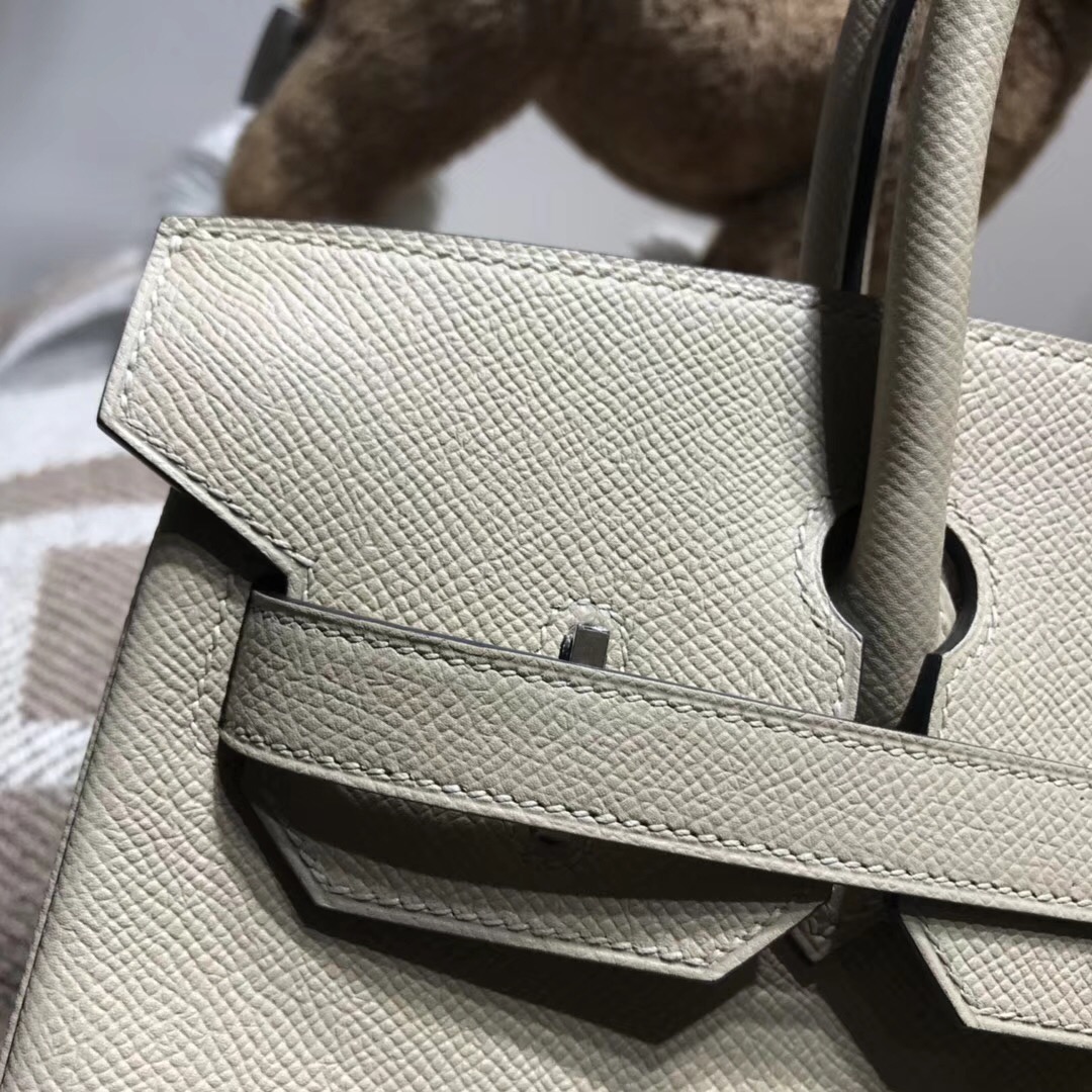 Hermes Birkin 30cm Epsom CK81 Gris Tourterelle 斑鸠灰 鸽子灰 银扣