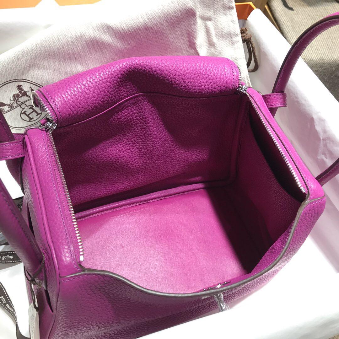 愛馬仕琳迪包Hermes Lindy bag 26cm Togo L3玫瑰紫 18年最新顏色