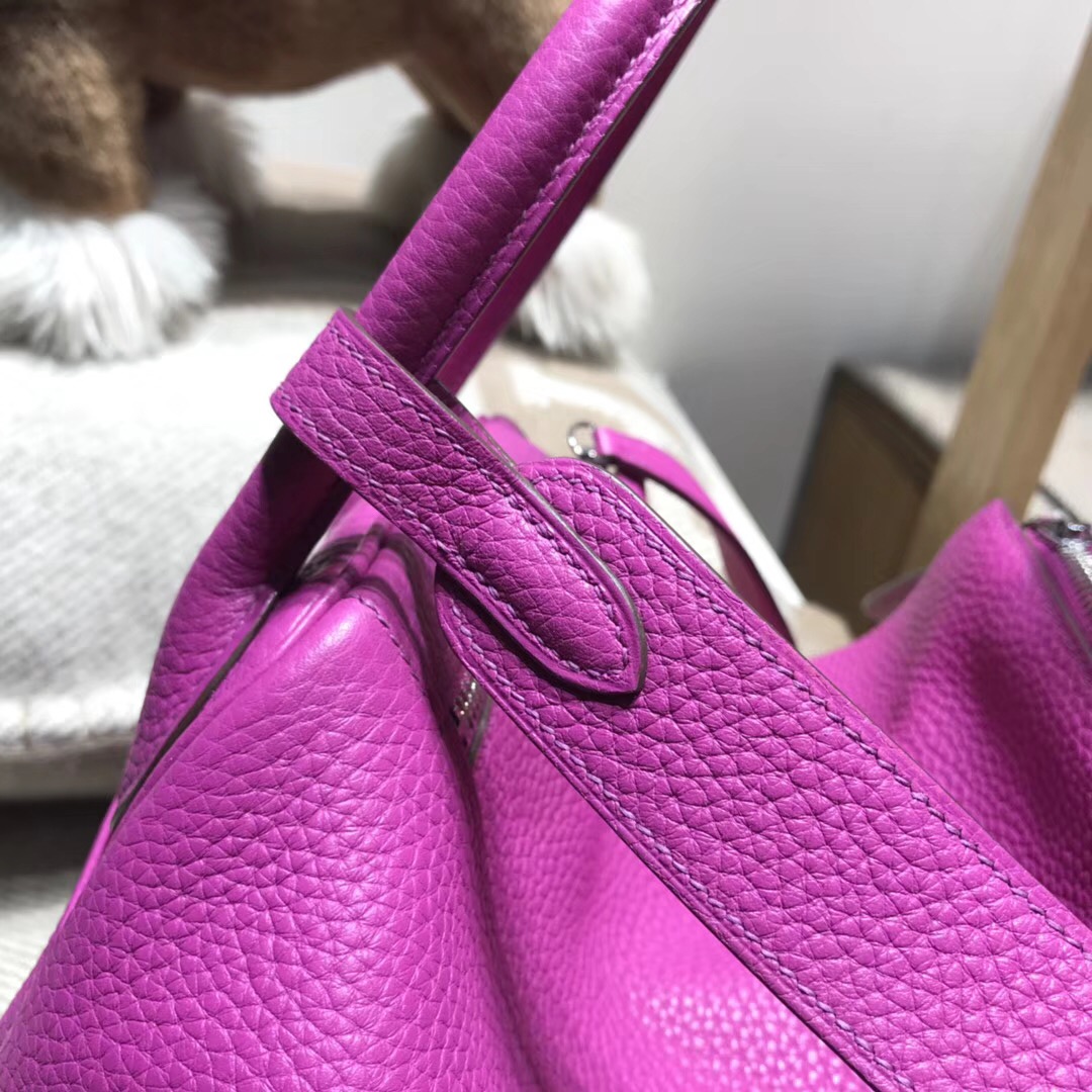 Hermes Lindy bag 30cm Togo L3玫瑰紫 18年最新顏色 原廠GHW 银扣金屬