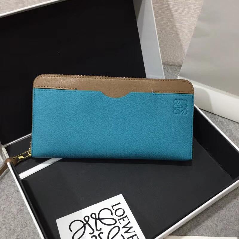 loewe Zip Around Wallet Turquoise/Mink Color