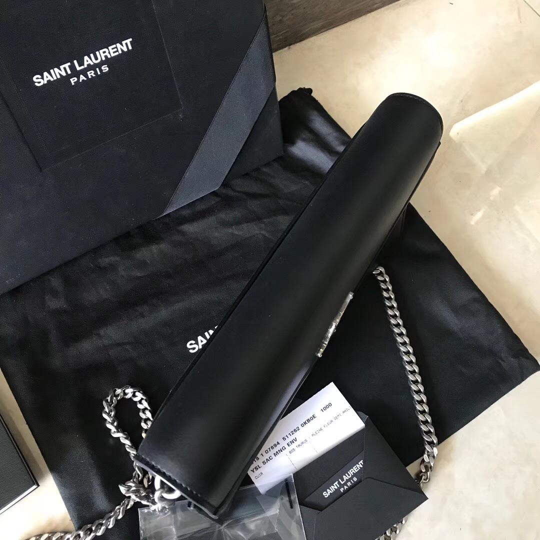 YSL LE SEPT黑色小牛皮真皮鏈條包 Mini bags Enveloppe