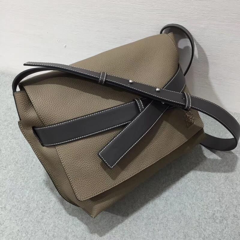 loewe 郵差包Military Messenger Small Bag Dark Grey/Black