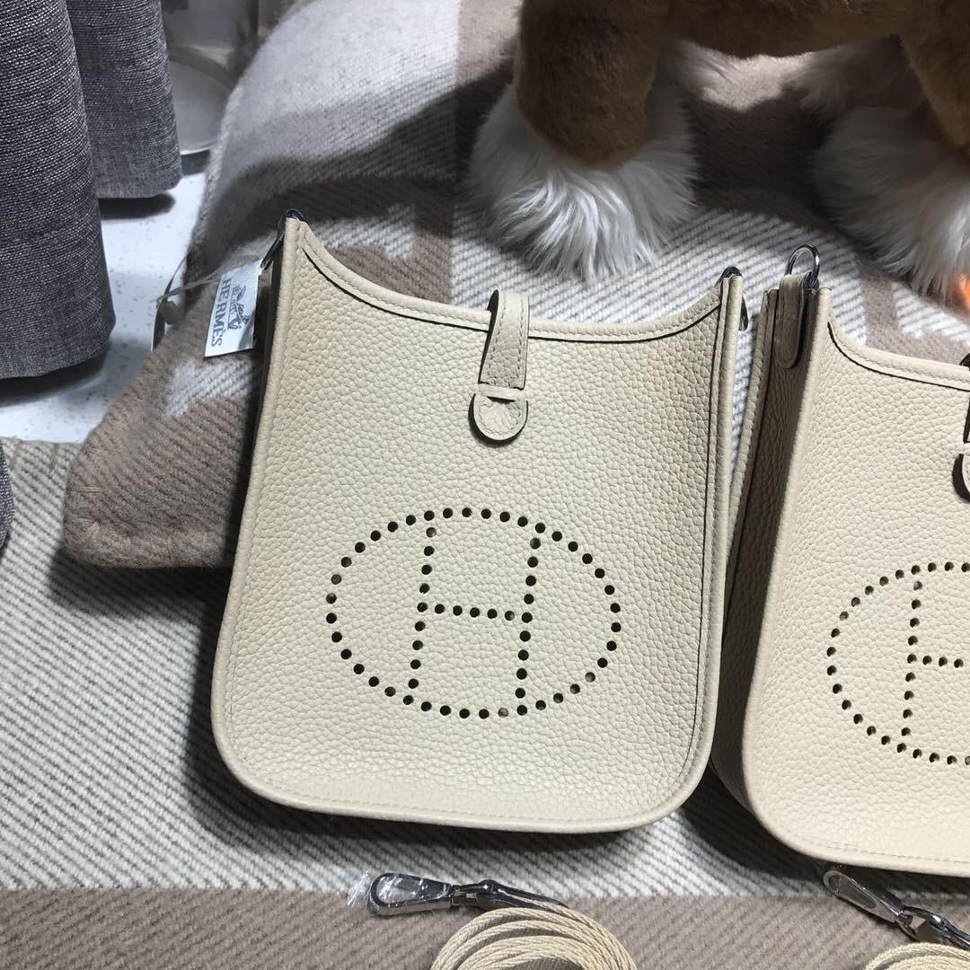 Hermes Eveylne Mini taurillon Clemence TC大牛 风衣灰 S2 Trench