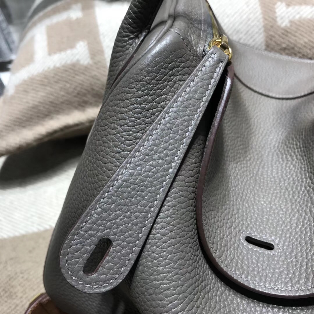 Hermes Lindy bag 30 togo小牛皮 8F Etain锡器灰金扣金屬